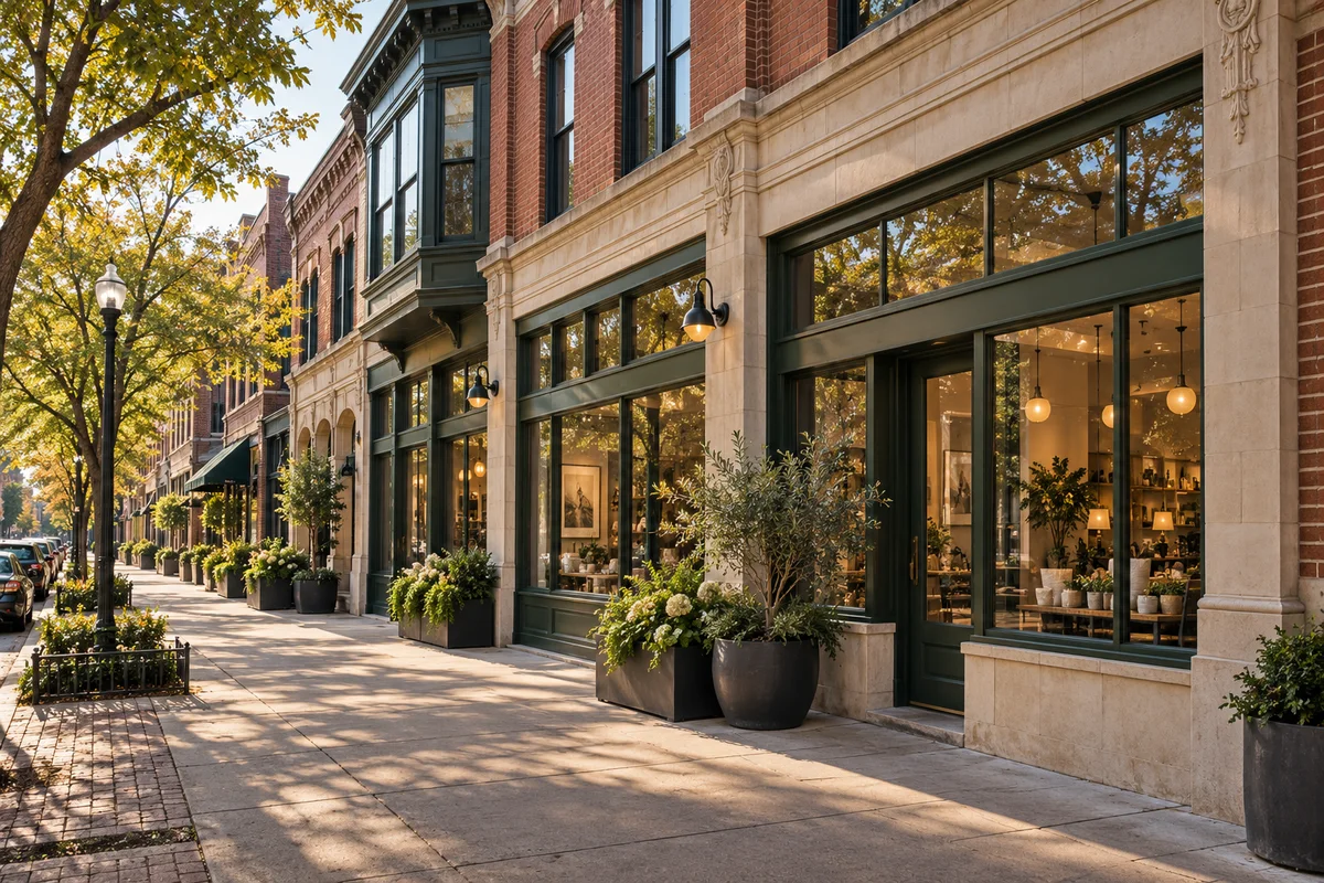 Retail architectural illustration